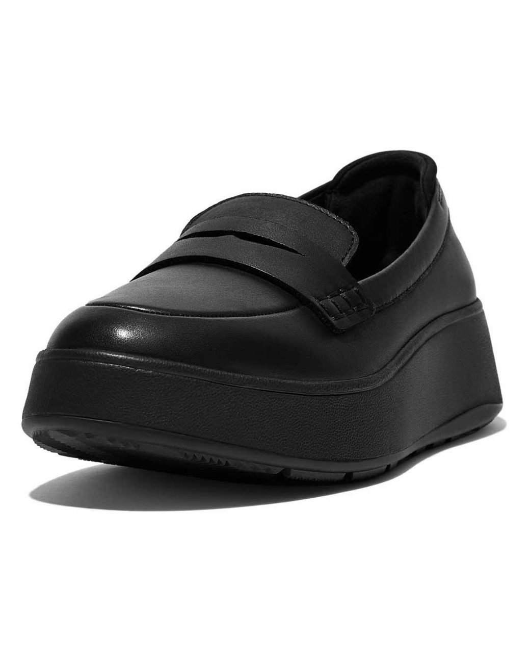 Fitflop F-mode Penny Shoes in Black | Lyst
