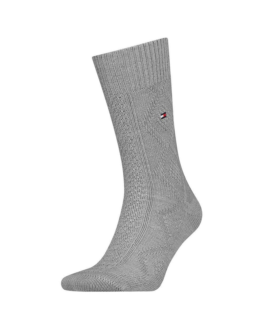 Tommy Hilfiger Wool 701220246 Socks in Grey Melange (Gray) for Men | Lyst