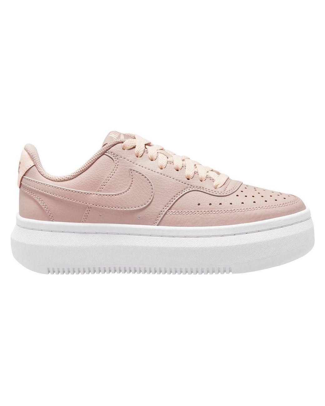 Nike Court Vision Platform Trainers in Pink | Lyst