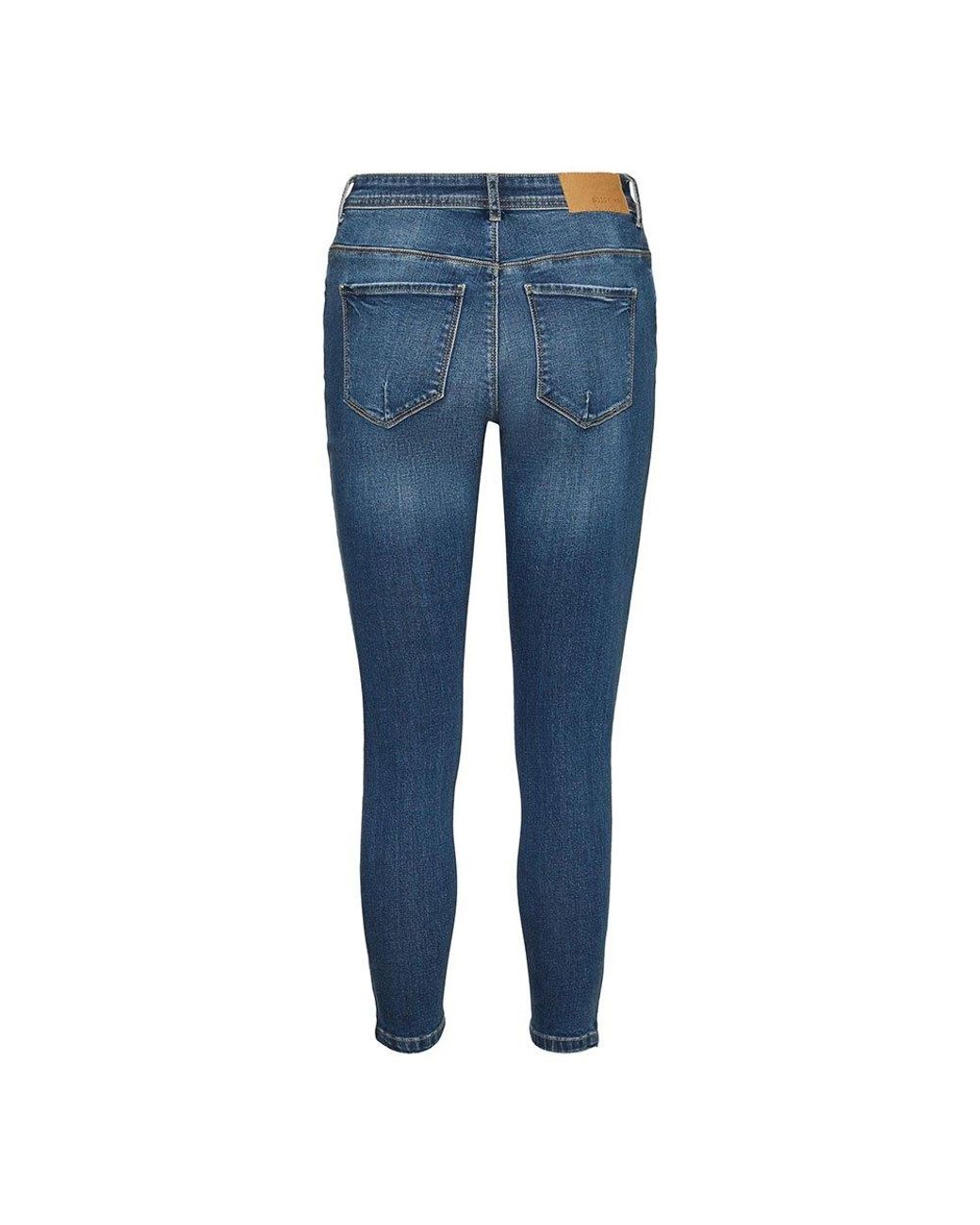 Noisy May Kimmy Normal Waist Ankle Dart Az157 Mb Jeans in Blue | Lyst