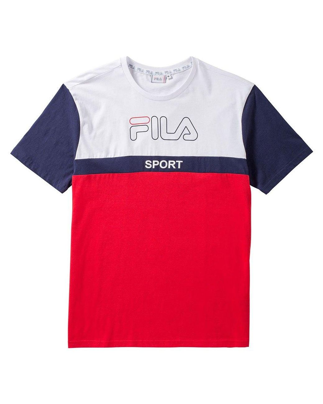 Schema automaat boiler Fila Block Short Sleeve T-shirt in Red for Men | Lyst