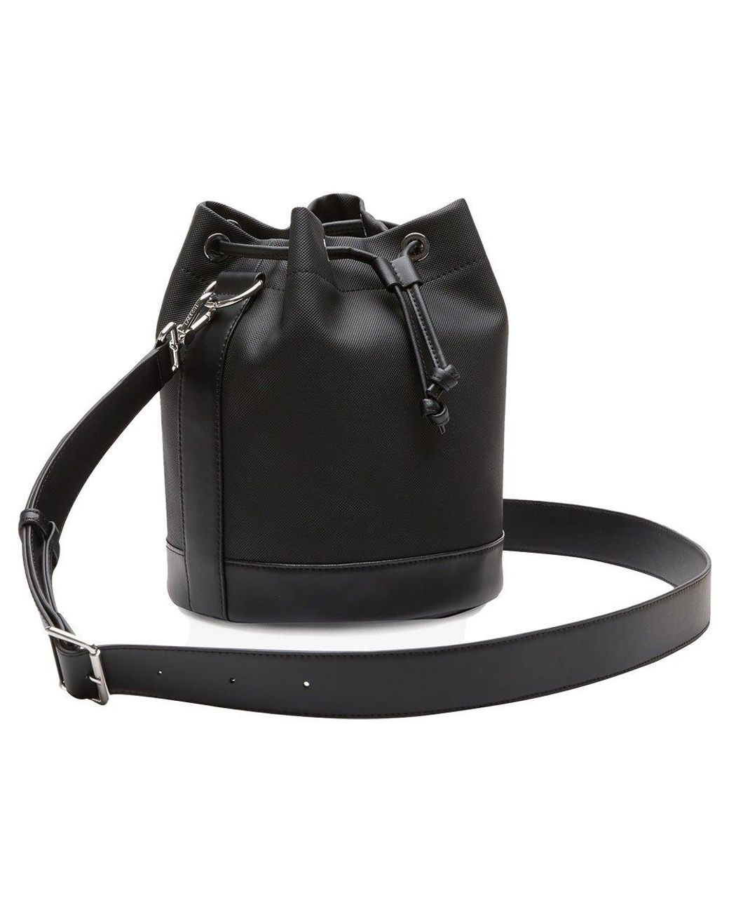 Lacoste Cotton Nf3945db Bag in Black | Lyst