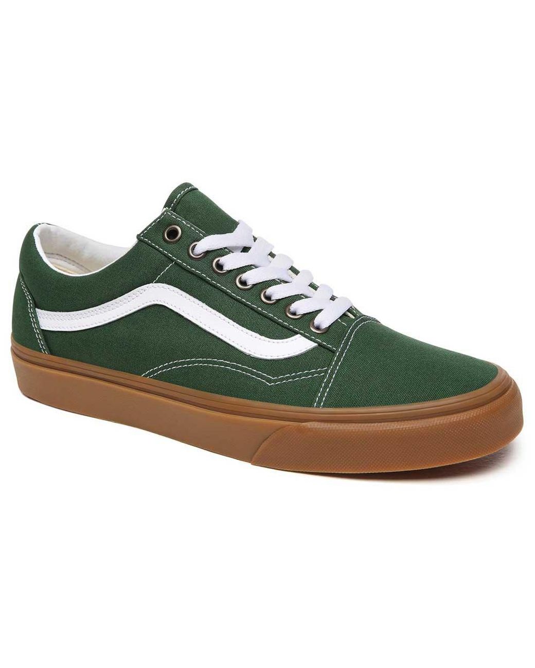 Vans Old Skool Gum Sole Trainers in Green for Men | Lyst