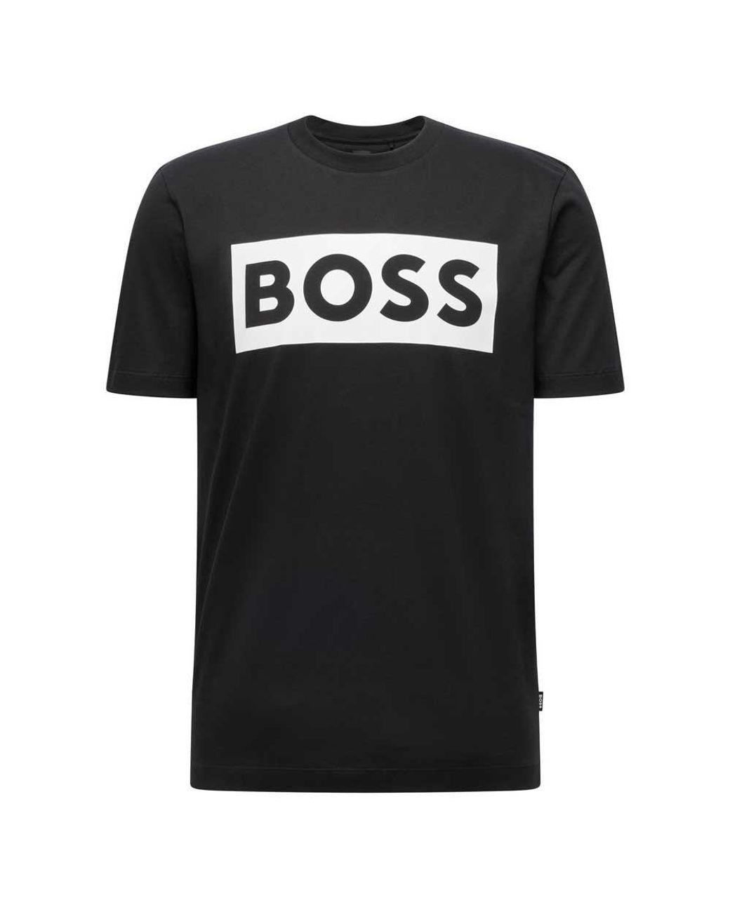 BOSS by HUGO BOSS Cotton Tiburt 292 Short Sleeve Crew Neck T-shirt in Black  for Men | Lyst