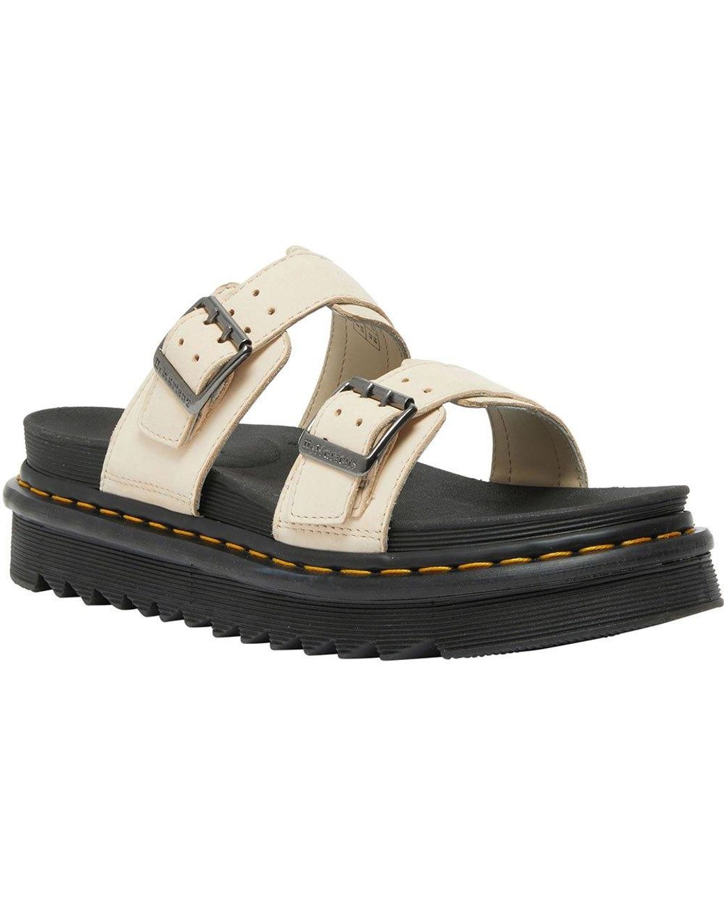 Dr. Martens Myles Double Sandals in Black Lyst