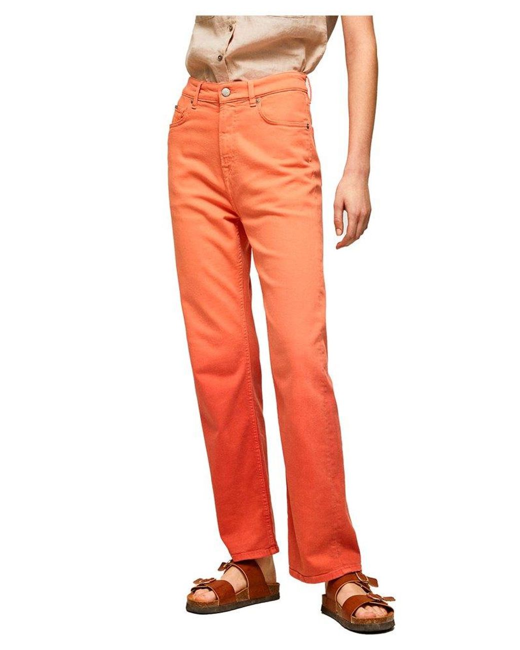 Pepe Jeans Robyn Dip Pants / 30 Woman in Red | Lyst