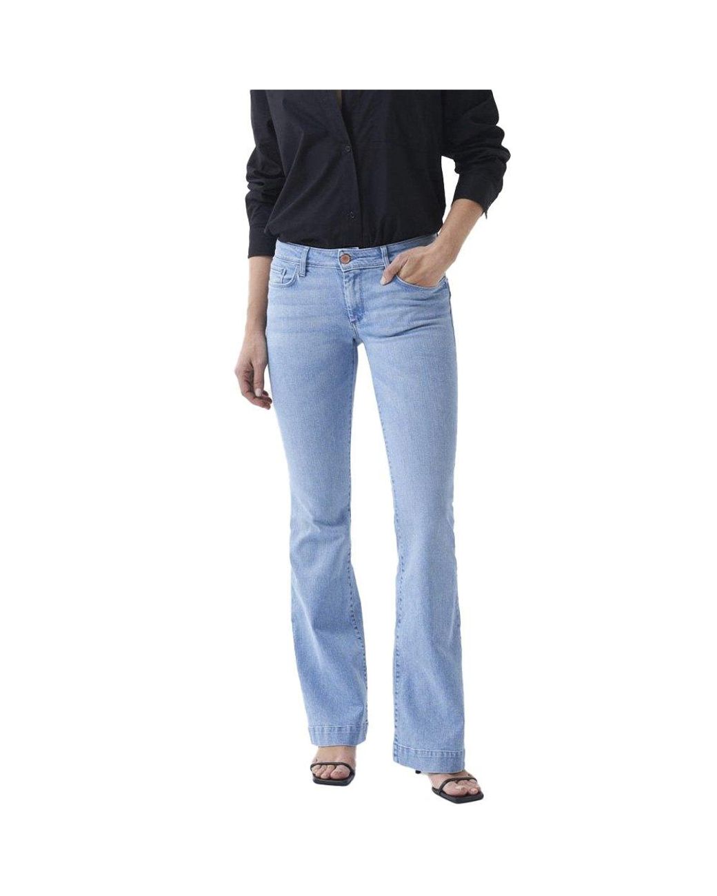 Salsa Jeans Push Up Wonder Flare Jeans in Blue | Lyst