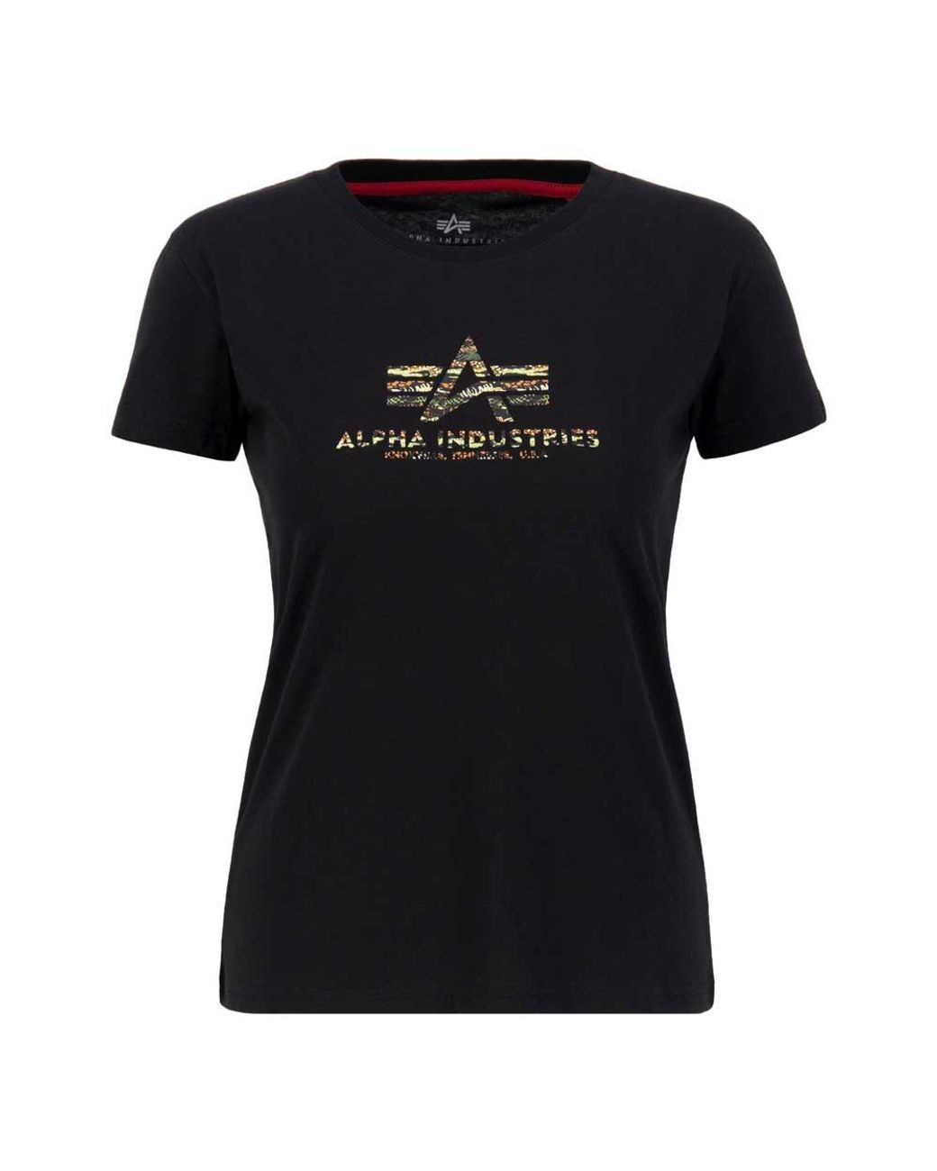Alpha Industries Apha Industries Basic T Cao Print Short Seeve T-shirt An  in Black for Men | Lyst