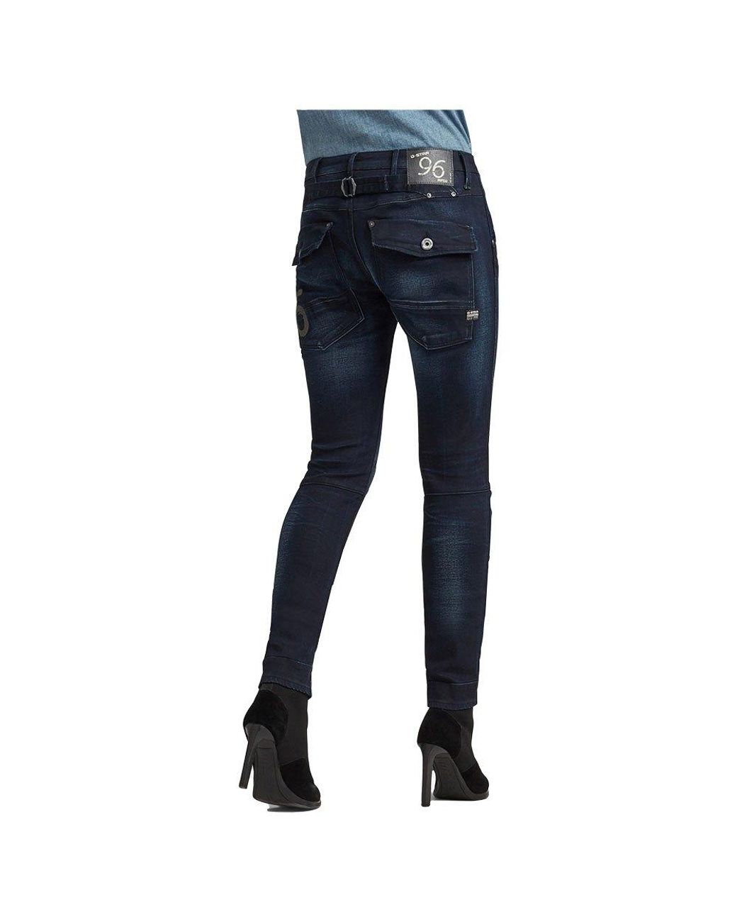 G-Star RAW 5620 Heritage Embro Tapered Jeans in Blue | Lyst