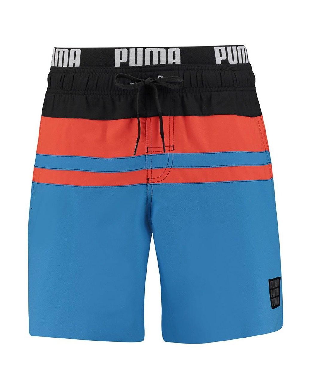 PUMA Synthetic Heritage Stripe Mid Swimming Shorts in Blue Combo (Blue) for  Men | Lyst