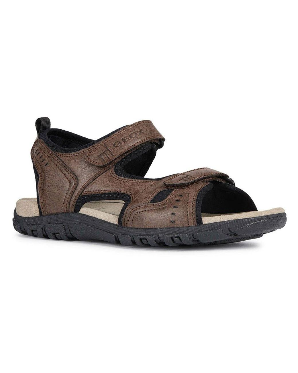 Geox Uomo Strada Sandals in Brown for Men | Lyst