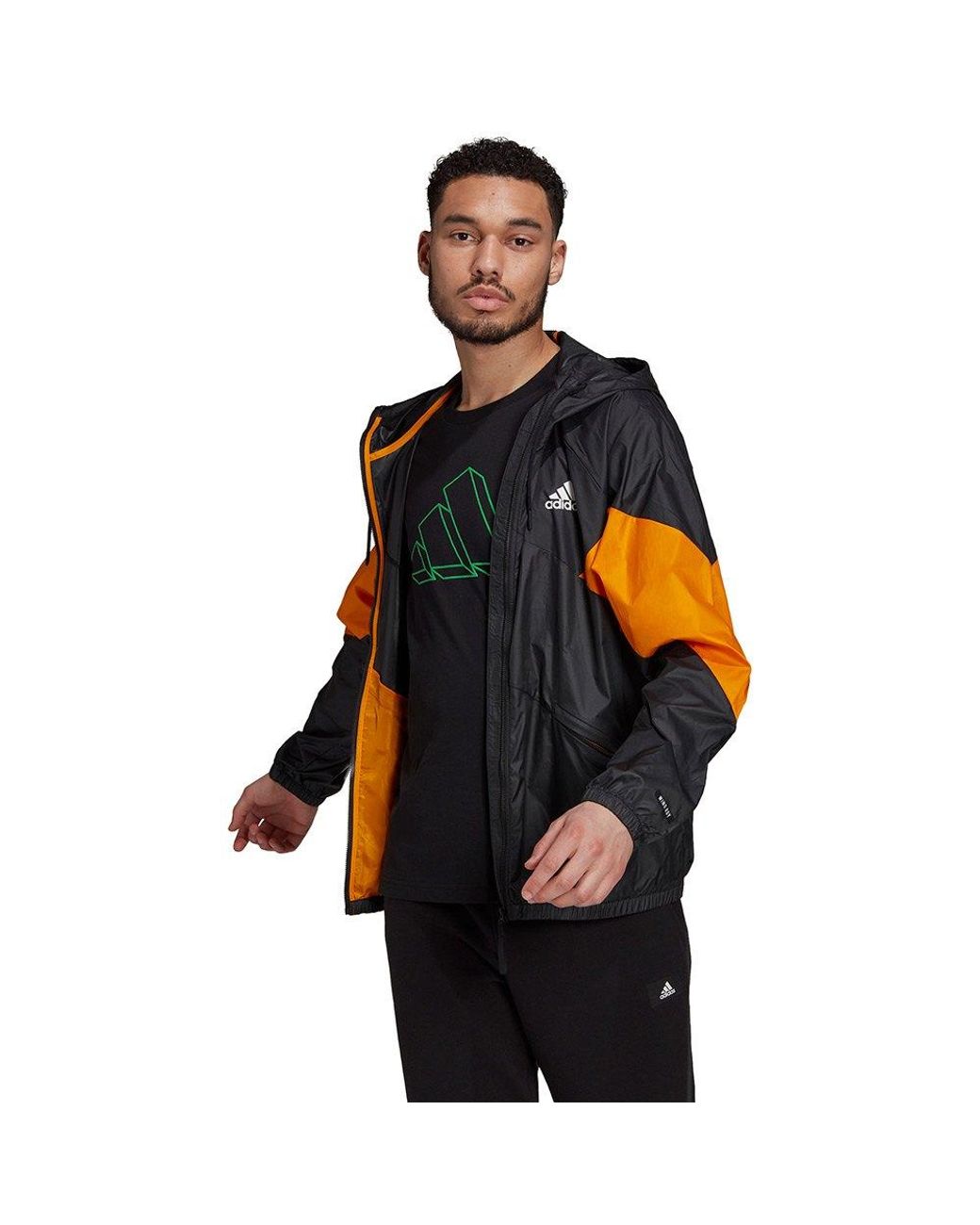adidas Sportswear Bts W.rdy Waterproof Jacket in Black for Men | Lyst