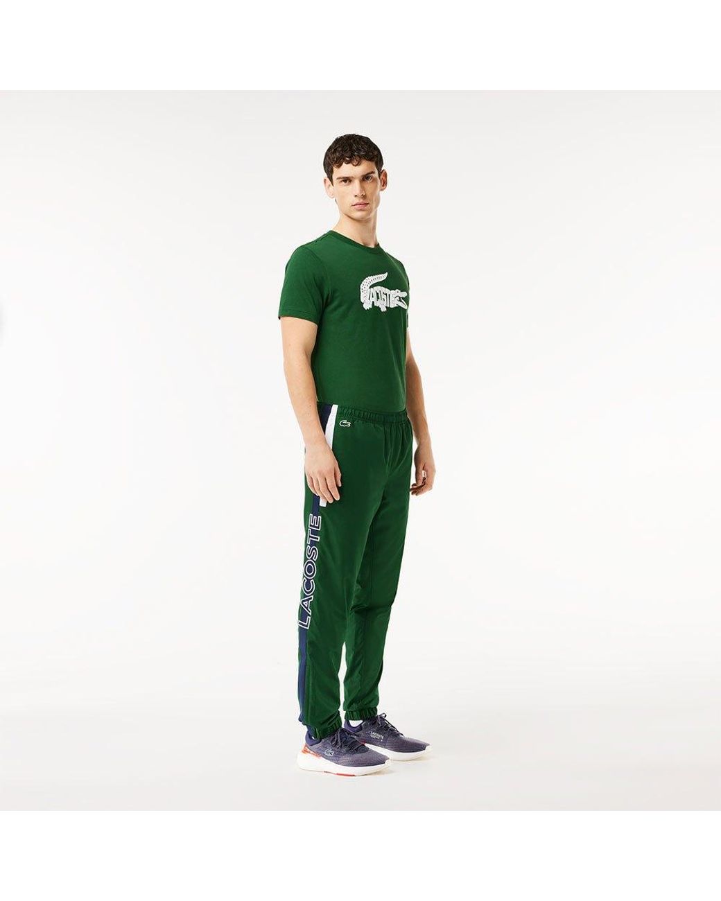 Green shop lacoste joggers