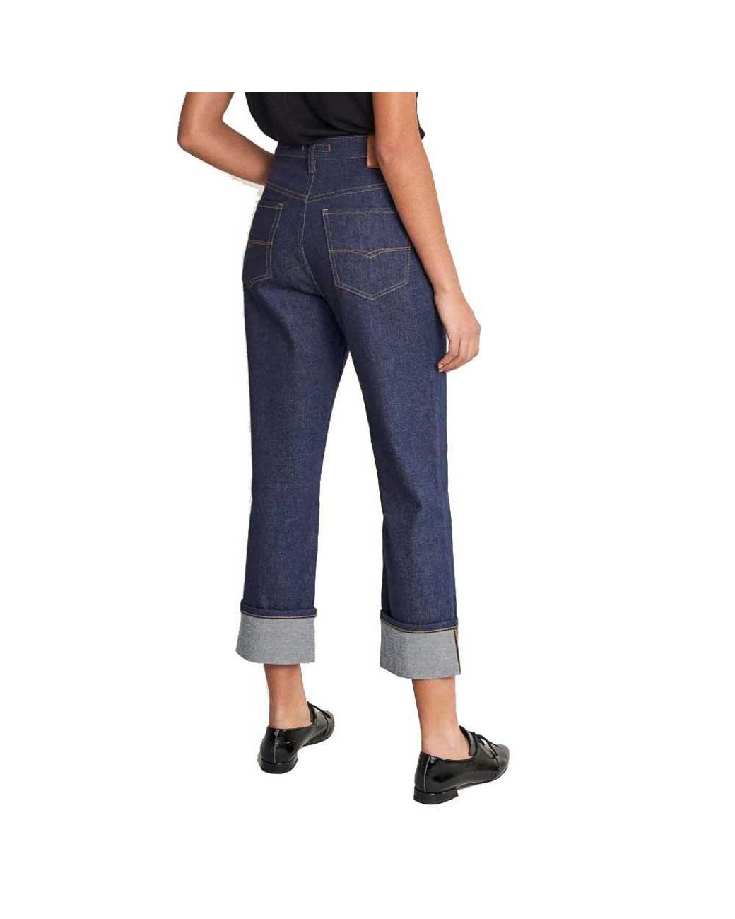 Salsa Jeans Straight Mom Jeans in Blue | Lyst