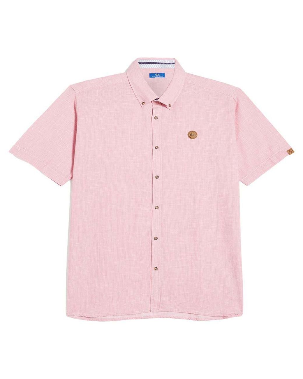 Tbs Kaecha Short Seeve Shirt in Pink for Men | Lyst