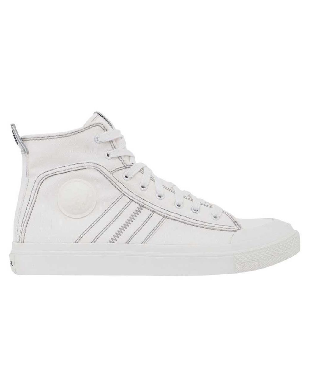 DIESEL S-astico Mid Lace Sneakers in White for Men - Save 11 