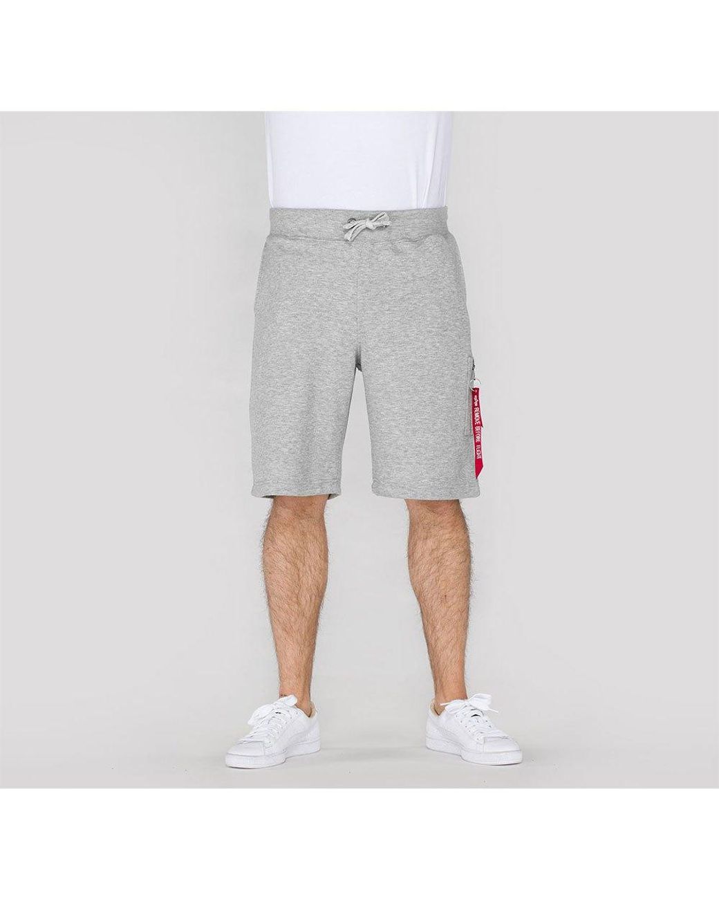 Alpha Industries Cotton X-fit Cargo Shorts in Grey Heather (Gray) for Men -  Lyst