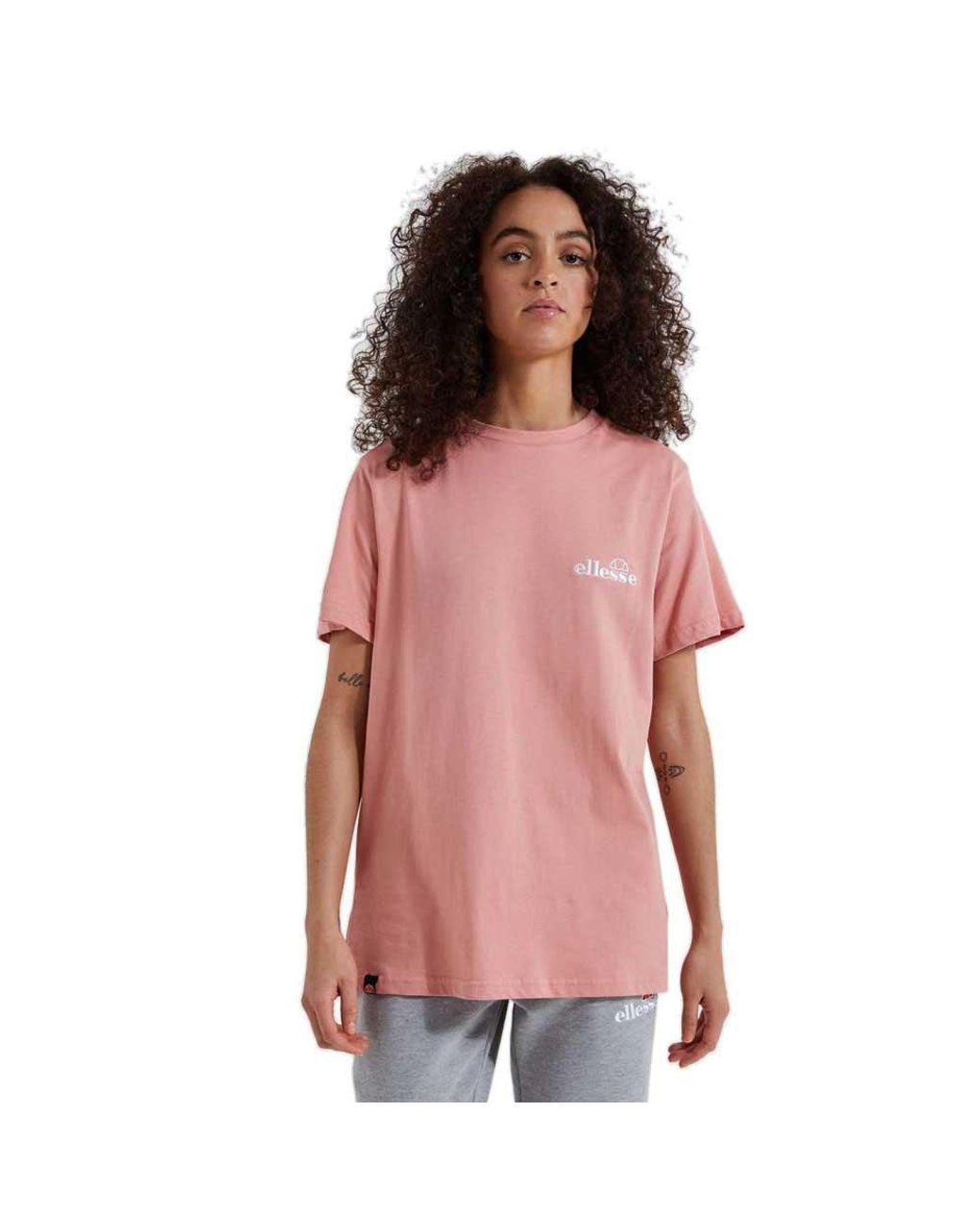 Ellesse Labda Oversized Short Sleeve T-shirt Woman in Pink | Lyst