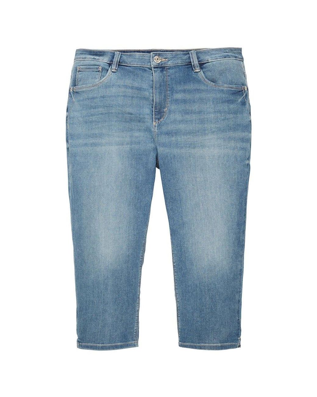Tom Tailor Kate Capri Jeans in Blue | Lyst