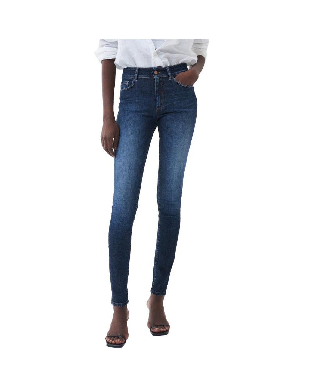 Salsa Jeans Push Up Destiny Skinny High Waist Jeans in Blue | Lyst