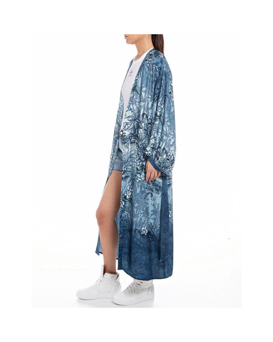 Replay W9035.000.73958 Kimono in Blue | Lyst