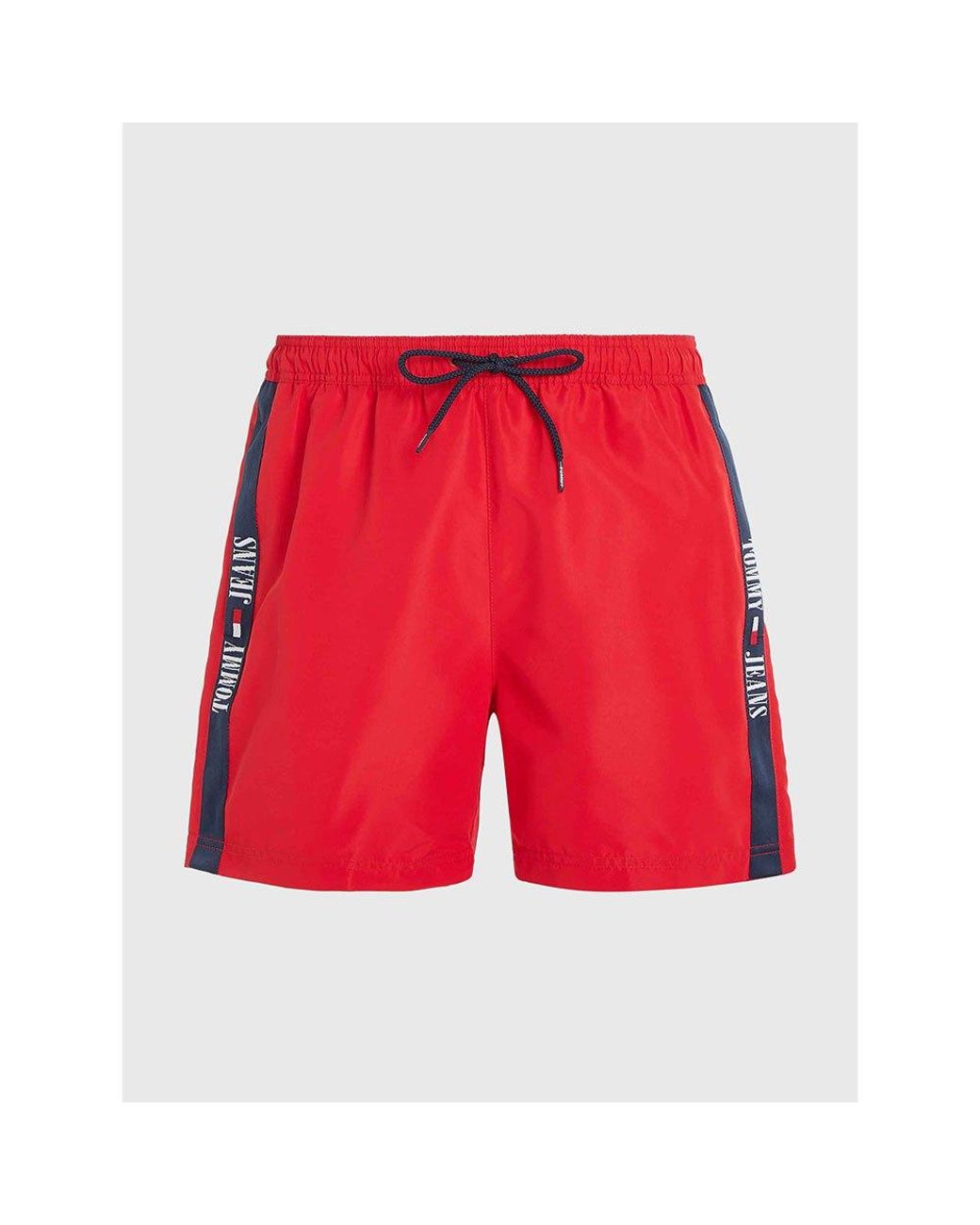 Tommy Hilfiger Tommy Jean F Md Ide Tape Wimming Hort in Red for Men | Lyst
