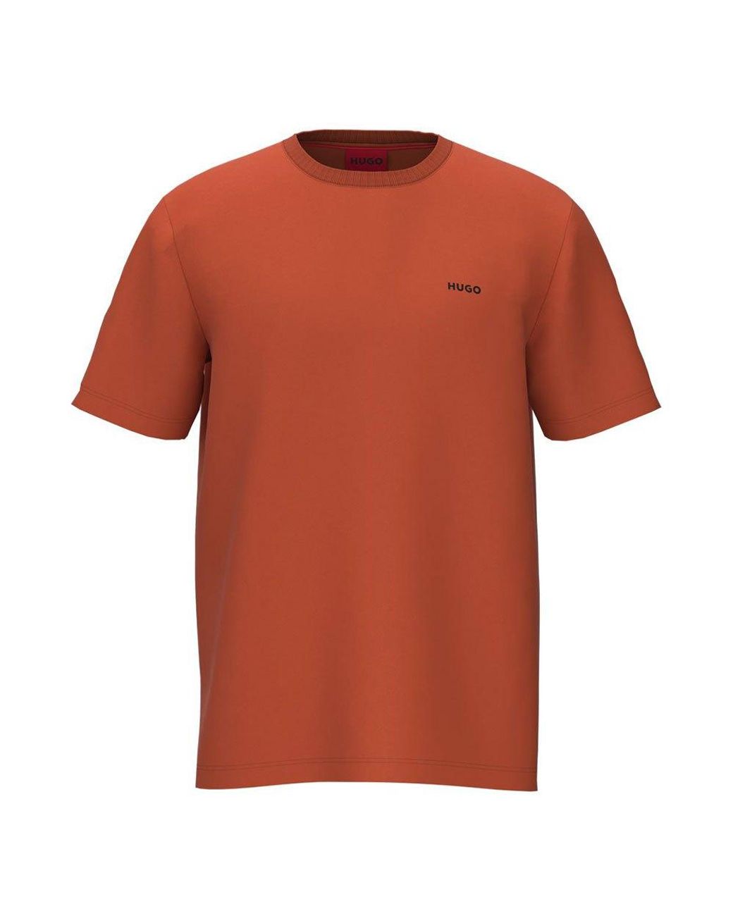 HUGO Dero T-hirt in Orange for Men | Lyst