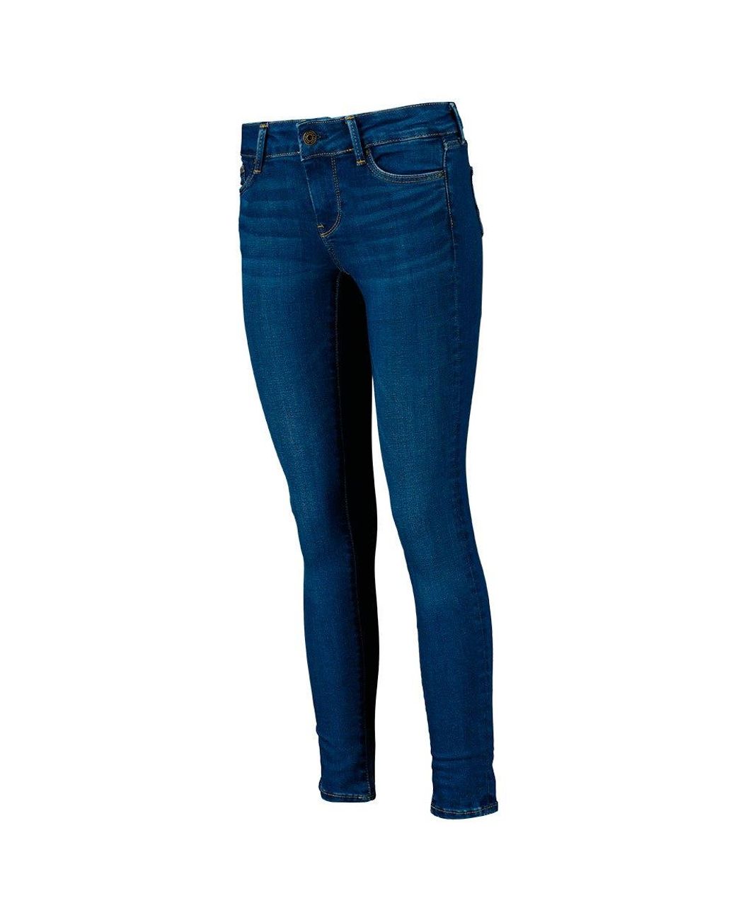 Pepe Jeans Pixie Mid Waist Jeans in Blue | Lyst