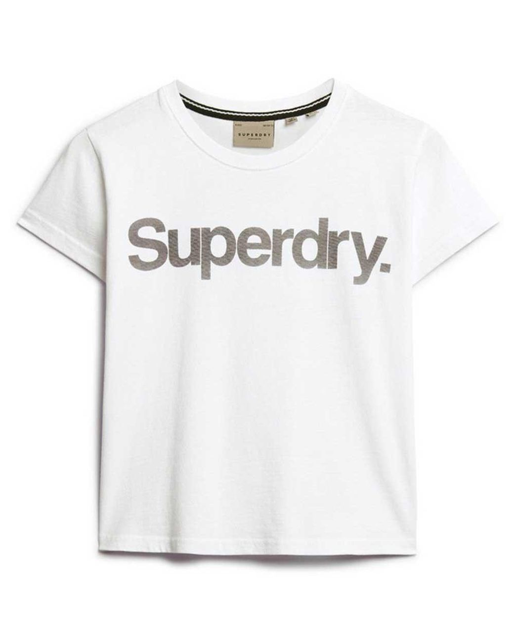 Superdry Uperdry Core Ogo City Fitted Hort Eeve T-hirt in White | Lyst