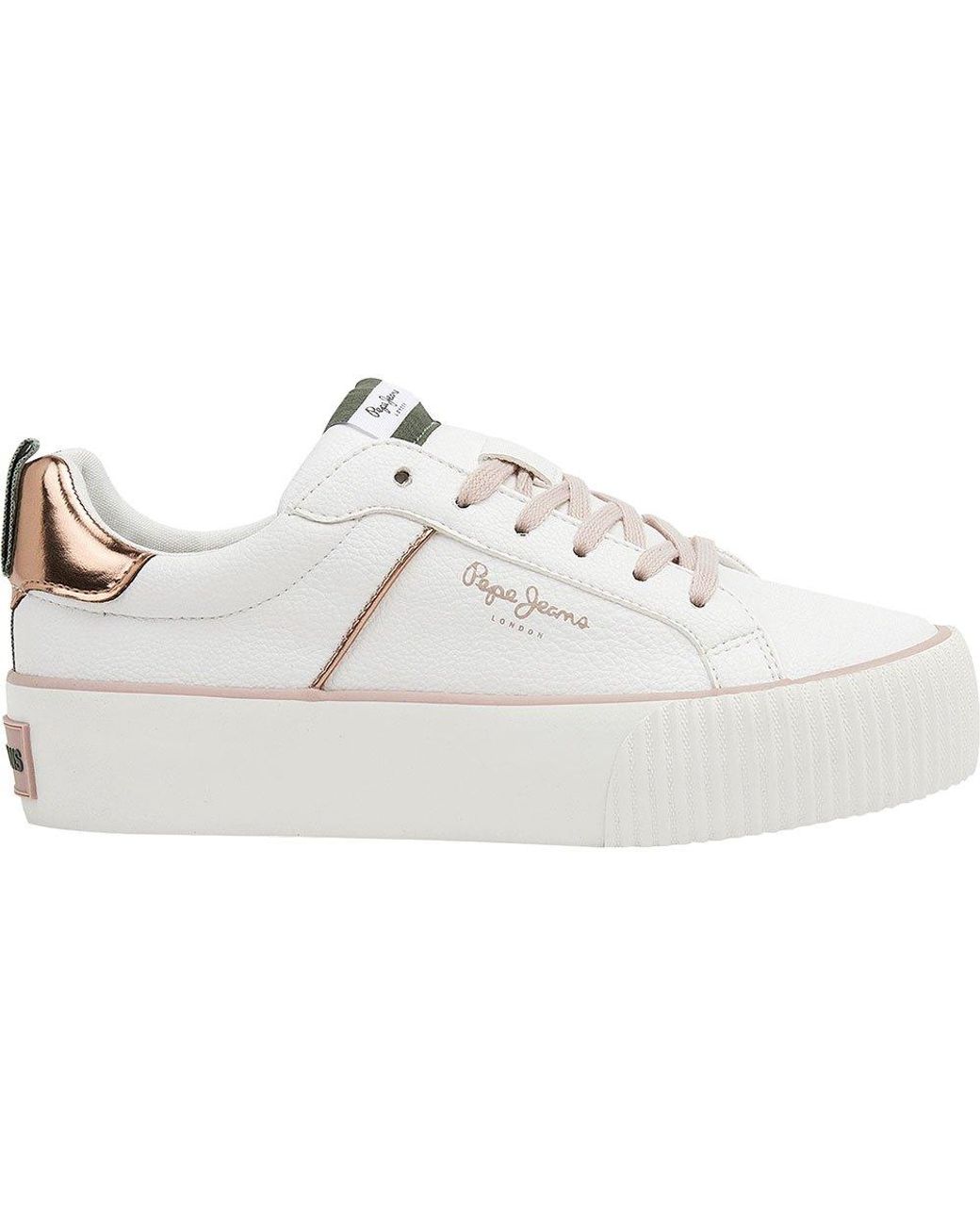 Pepe Jeans Ottis Cool Trainers in White | Lyst