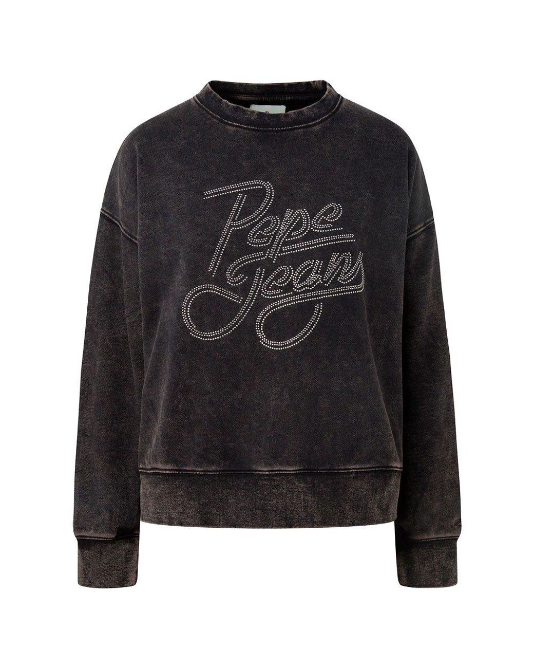 Pepe Jeans Connie Sweatshirt in Black | Lyst