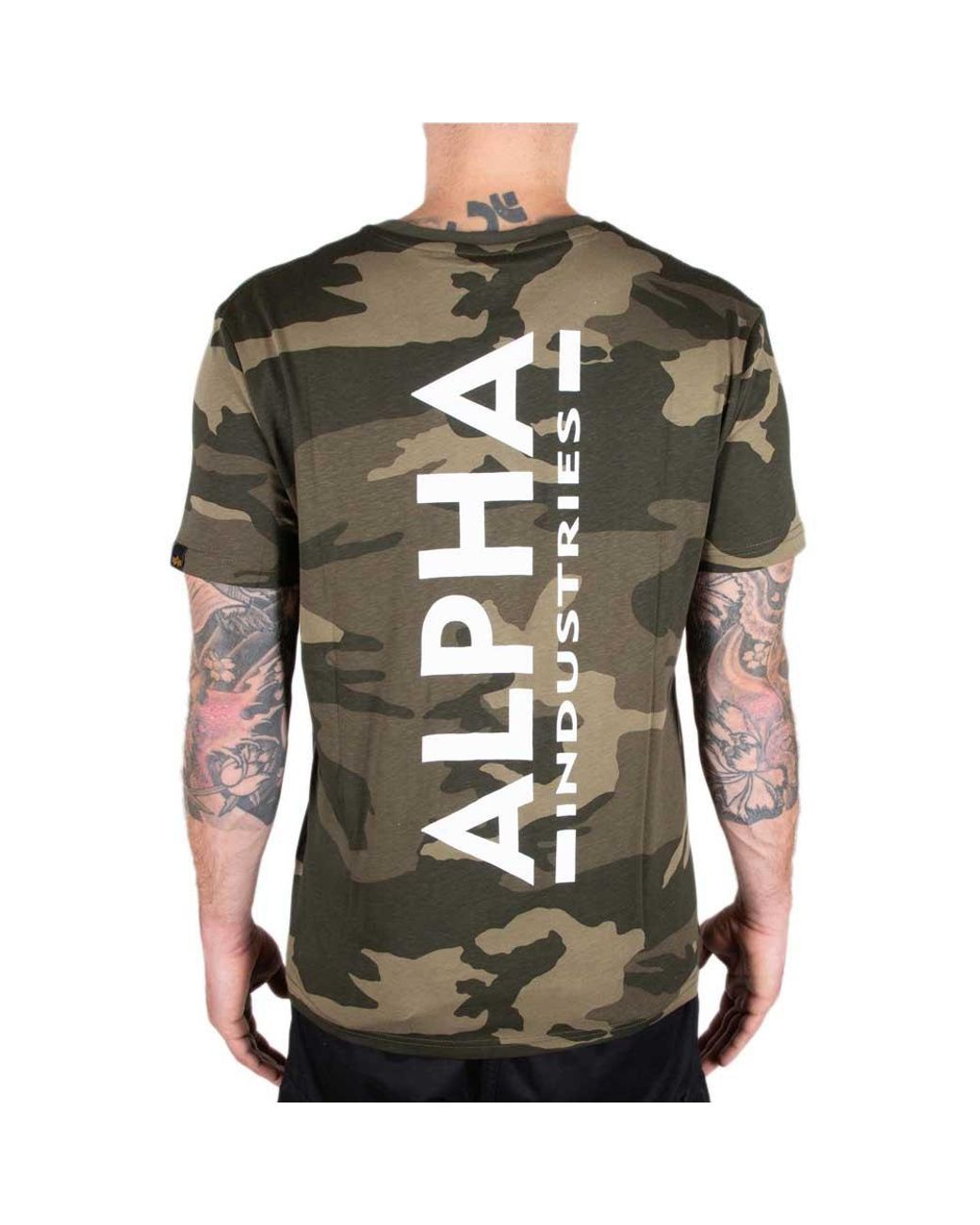 Lyst | Green Short T-shirt Sleeve Backprint in Alpha Cao Industries for Men