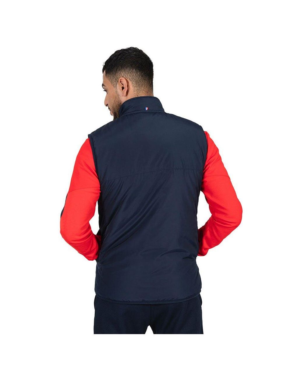 Le Coq Sportif Tech Deudone N°1 Vest in Red for Men | Lyst