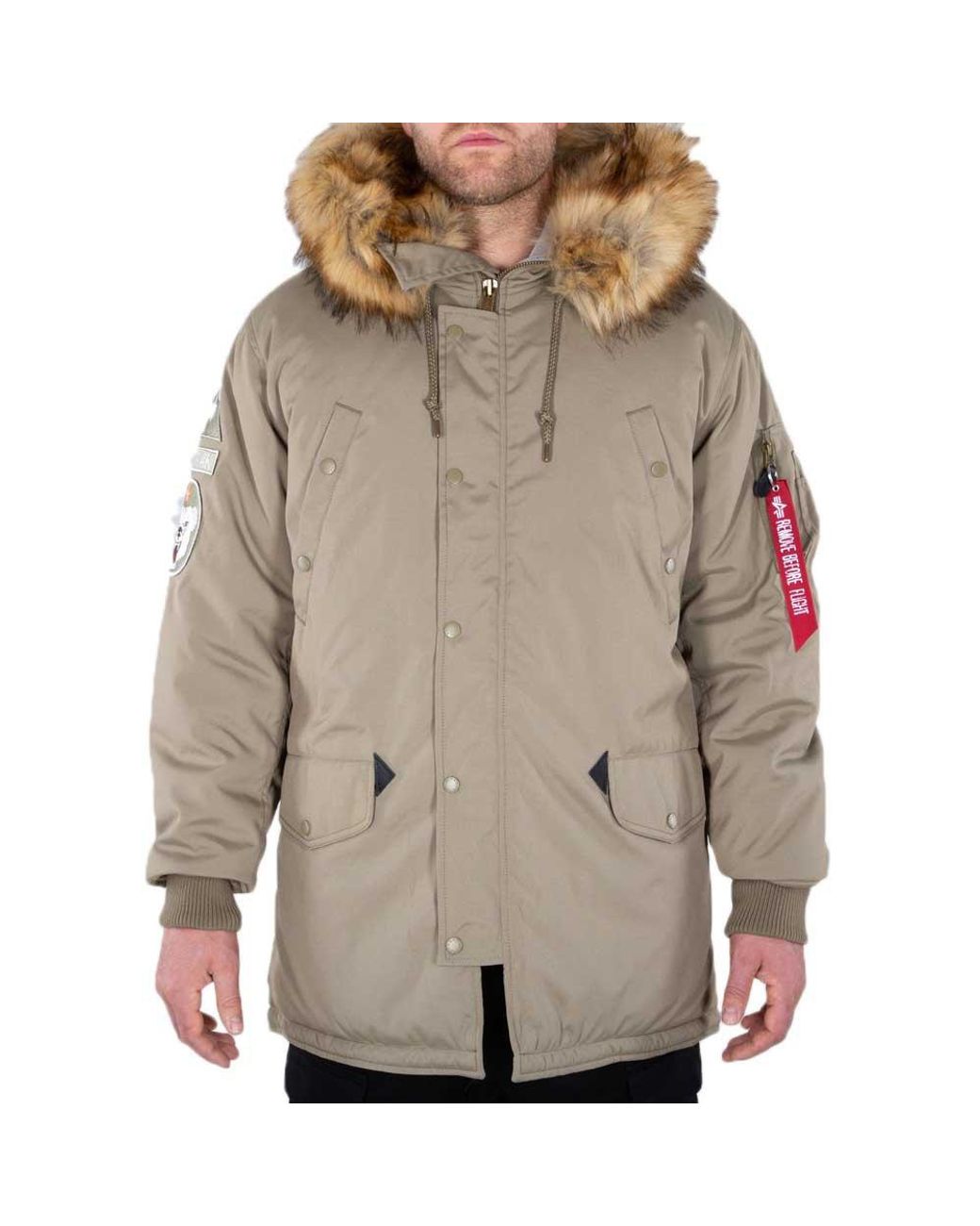Alpha Industries Apha Indutrie Arctic Dicoverer Jacket in Gray for Men |  Lyst