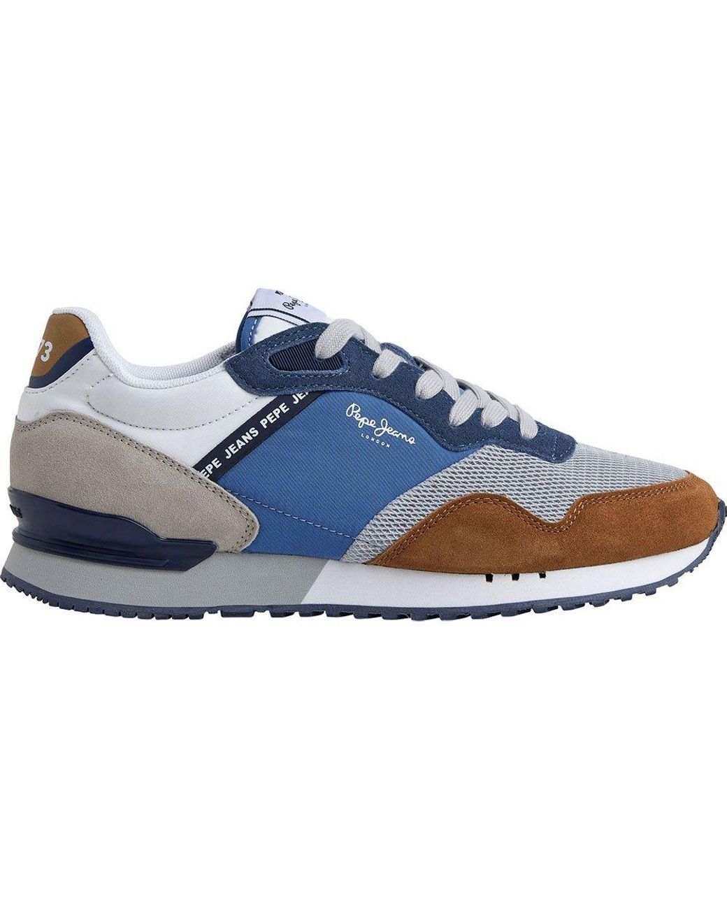 Pepe Jeans London One Vinted Trainers in Blue for Men | Lyst