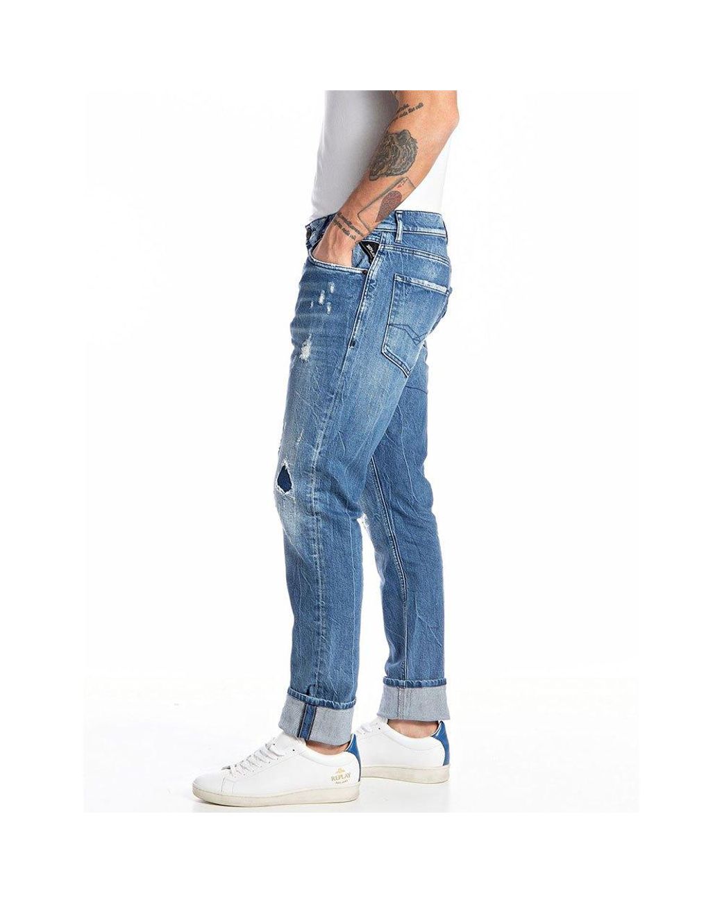 Replay M1021e.000.319 36r Jeans in Blue for Men | Lyst