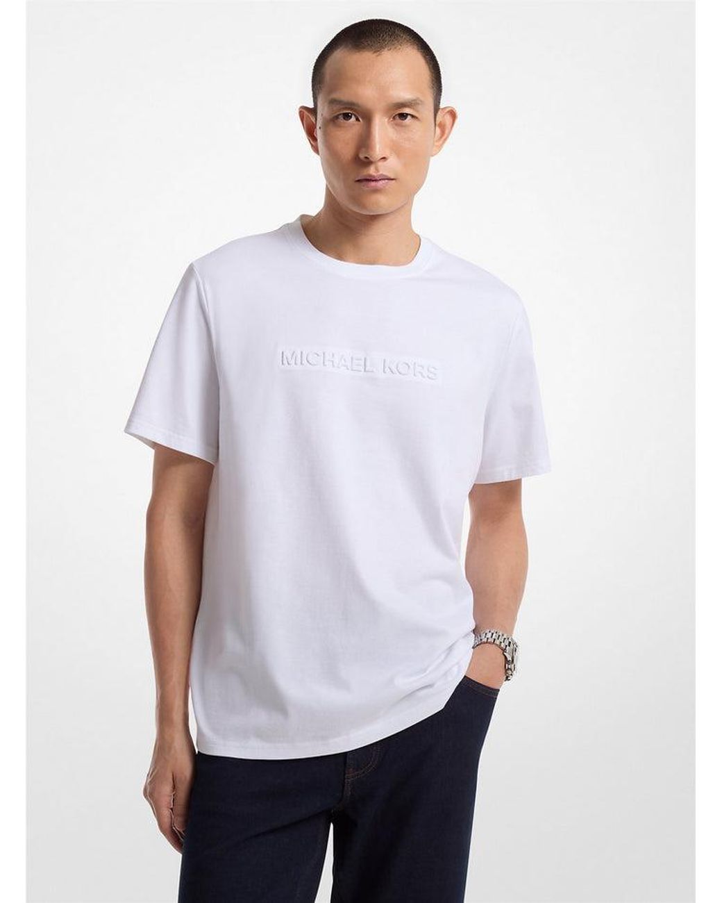 Michael Kors T-Shirt Mann Weib in White für Herren