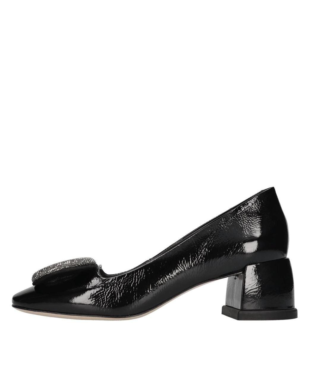 Vicenza Black Flat Shoes