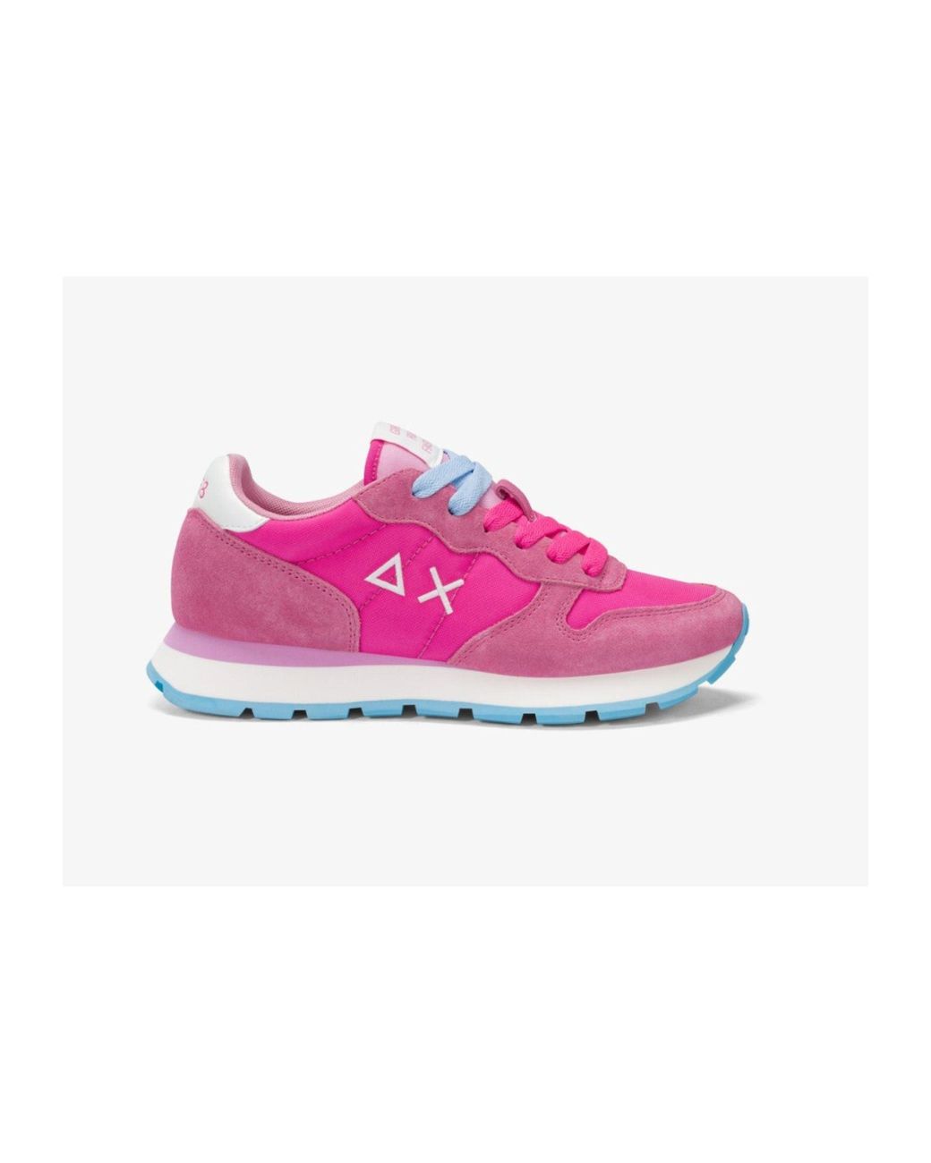 Sneakers Ally Solid Nylon Sun 68 de color Pink