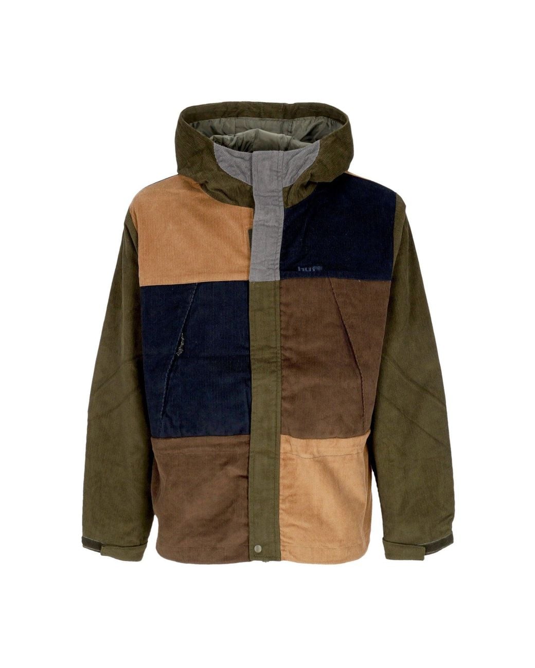 Huf Green Contrast Cord Mountain Jacket for men