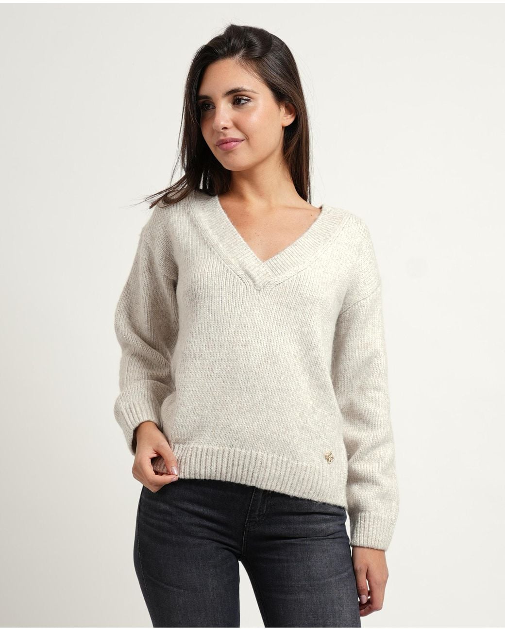 Guess Mesh Cream in het White