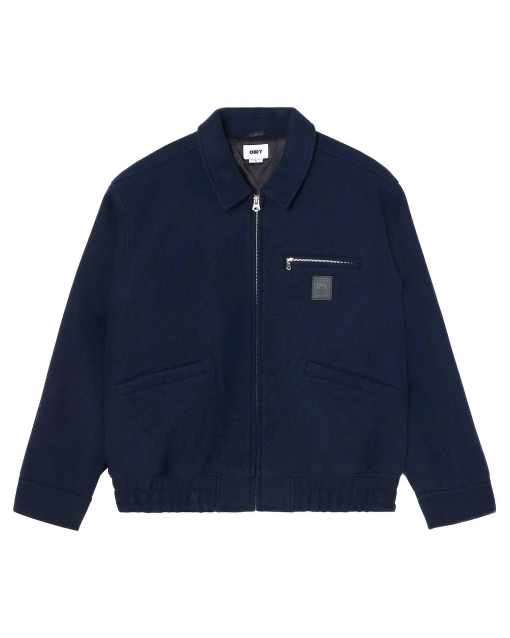 Obey Blue Jacket Ledger Blouson Jacket for men