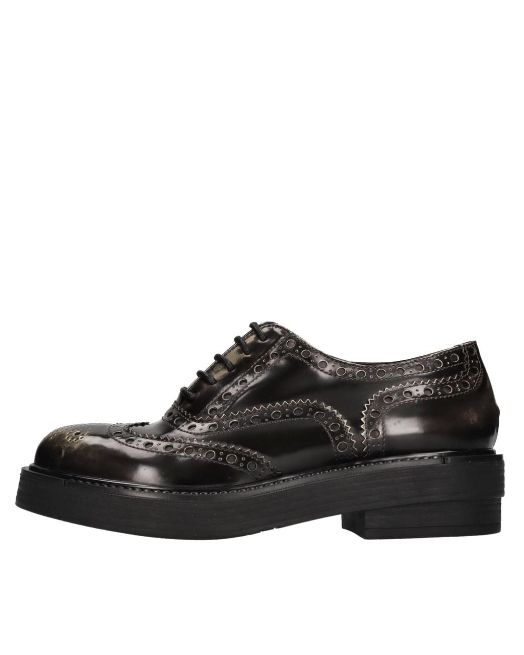 Strategia Black Flat Shoes