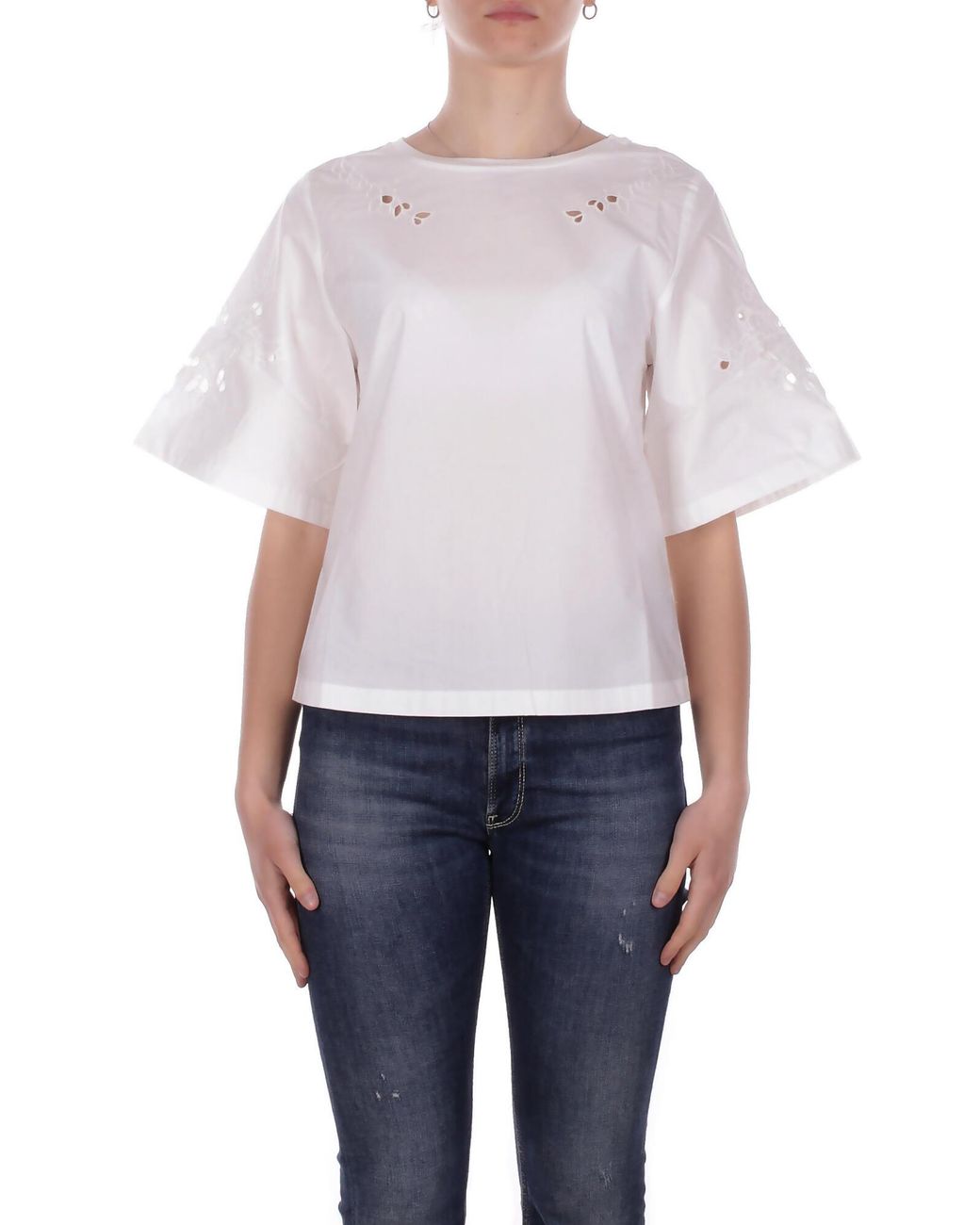 Weekend by Maxmara Blauwe Vrouw 2615941102600 001 Wkd Witte Plaat in het White