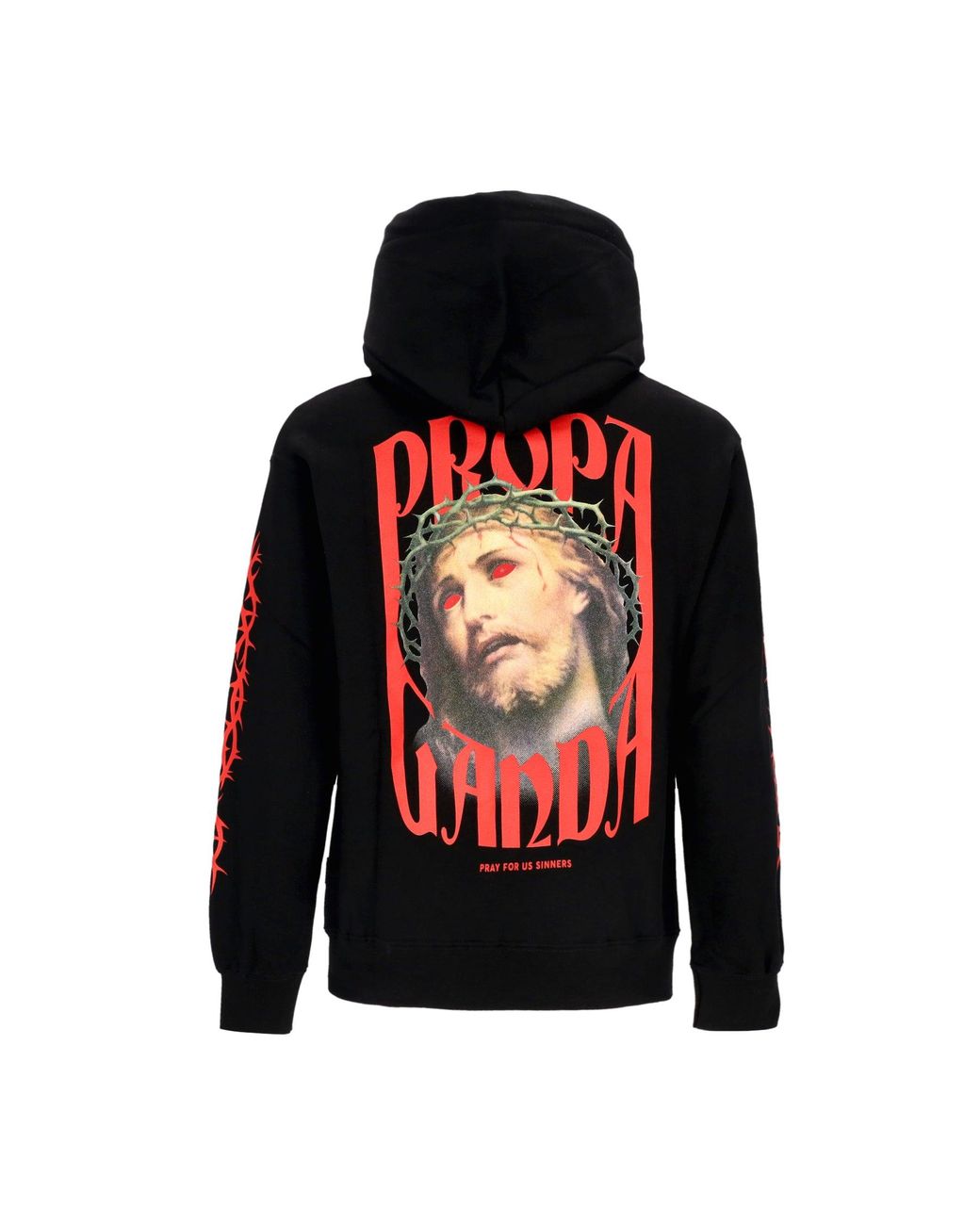 Propaganda Mannen Hoodie Hoodie in het Black voor heren