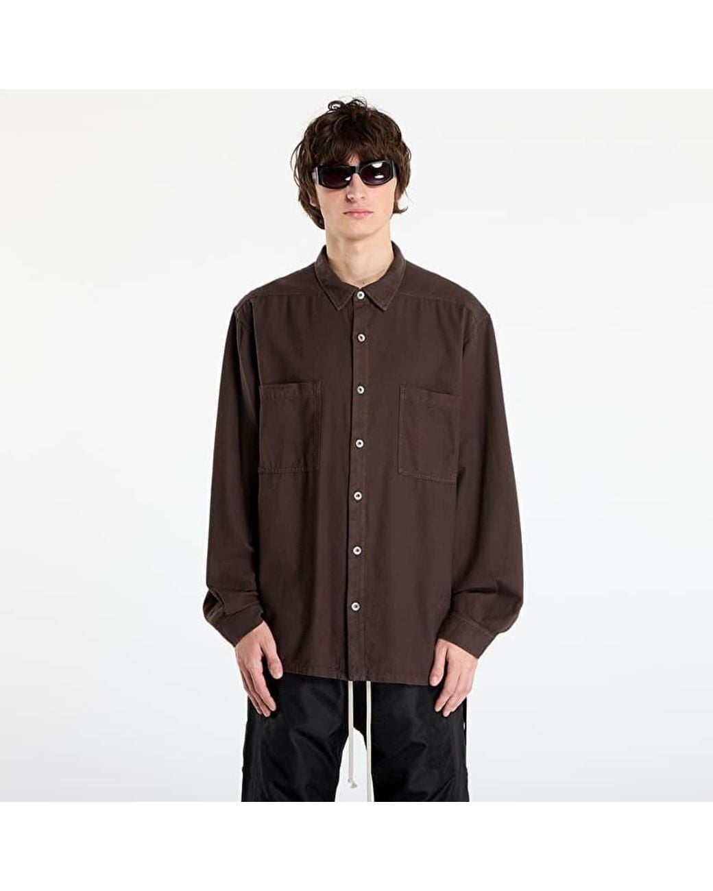 Rick Owens Brown Camicia