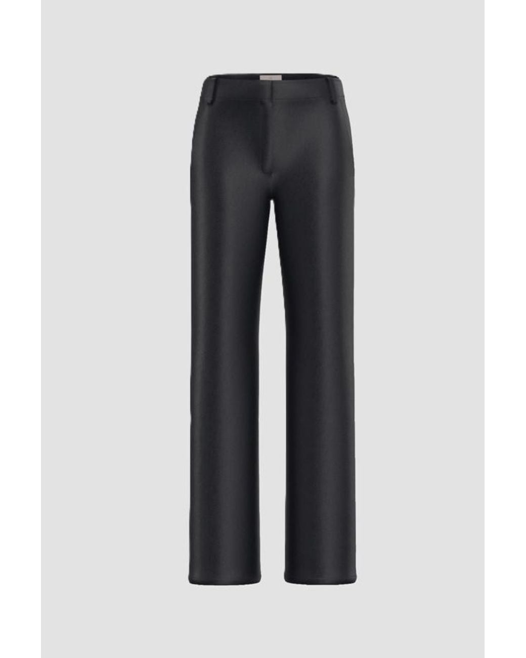 Marella Black Pants Effect Leather