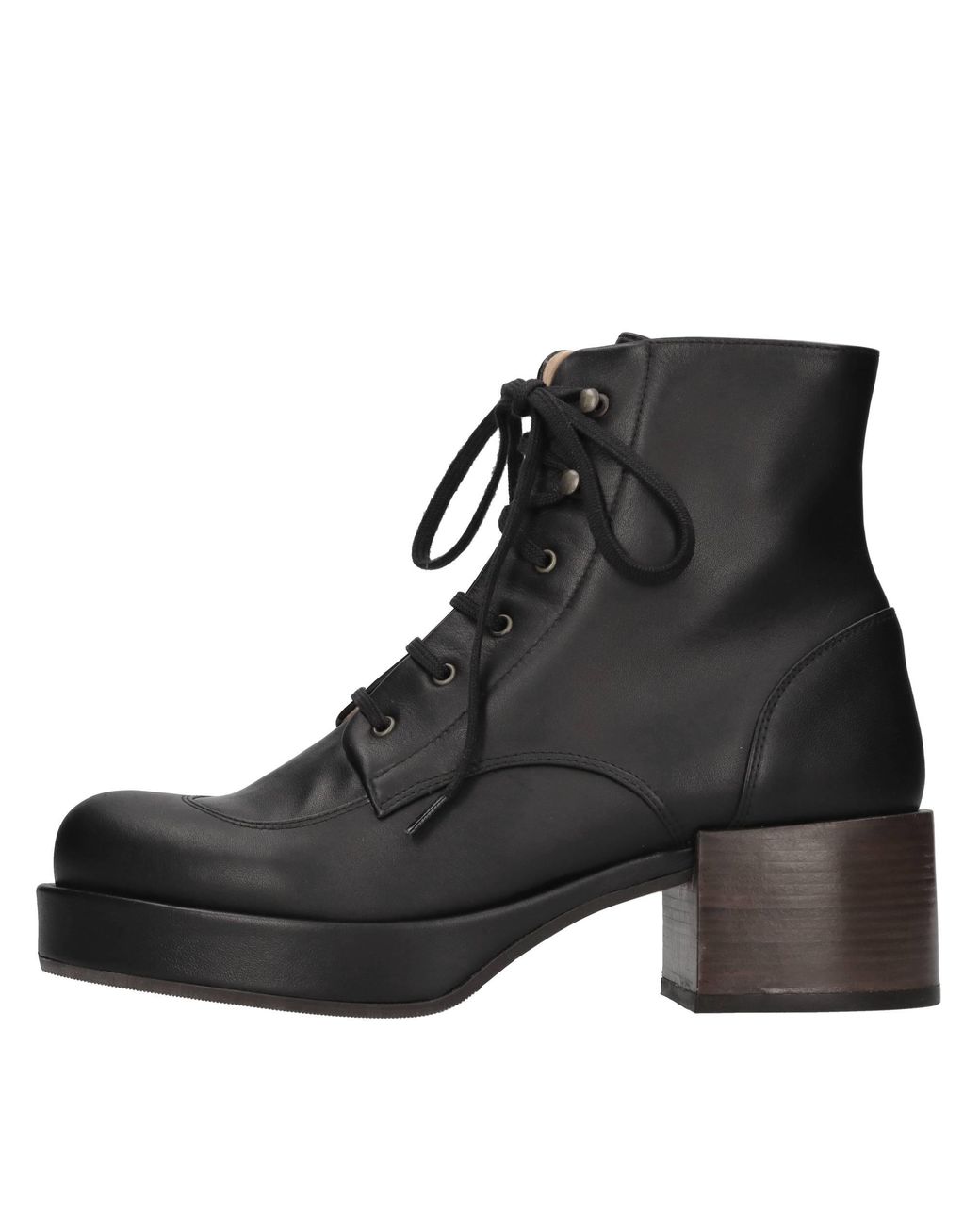 Lace-Up Boots Chie Mihara en coloris Black