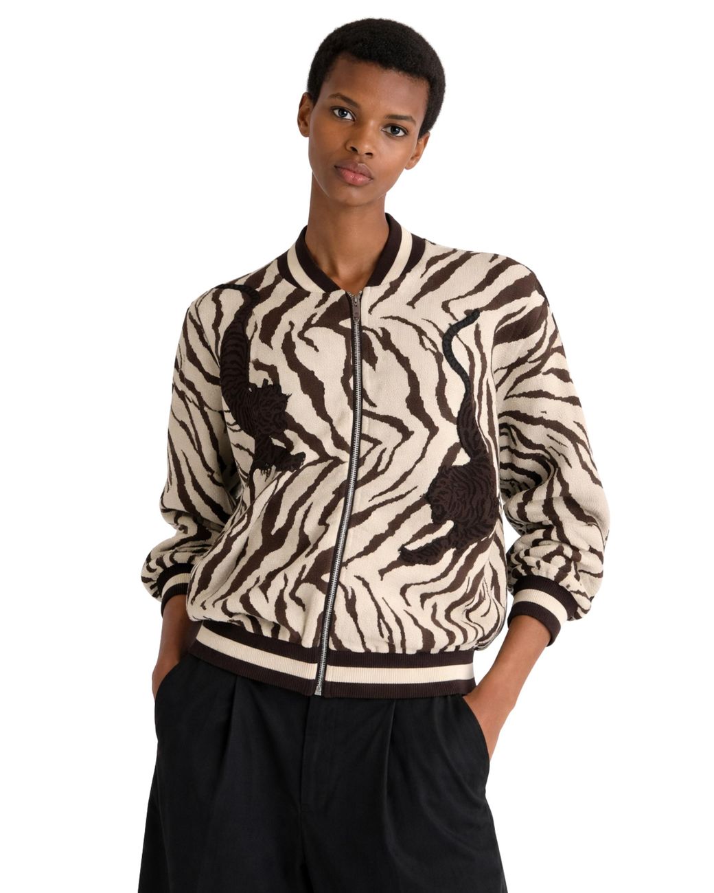 Akep Black Cardigan Animals