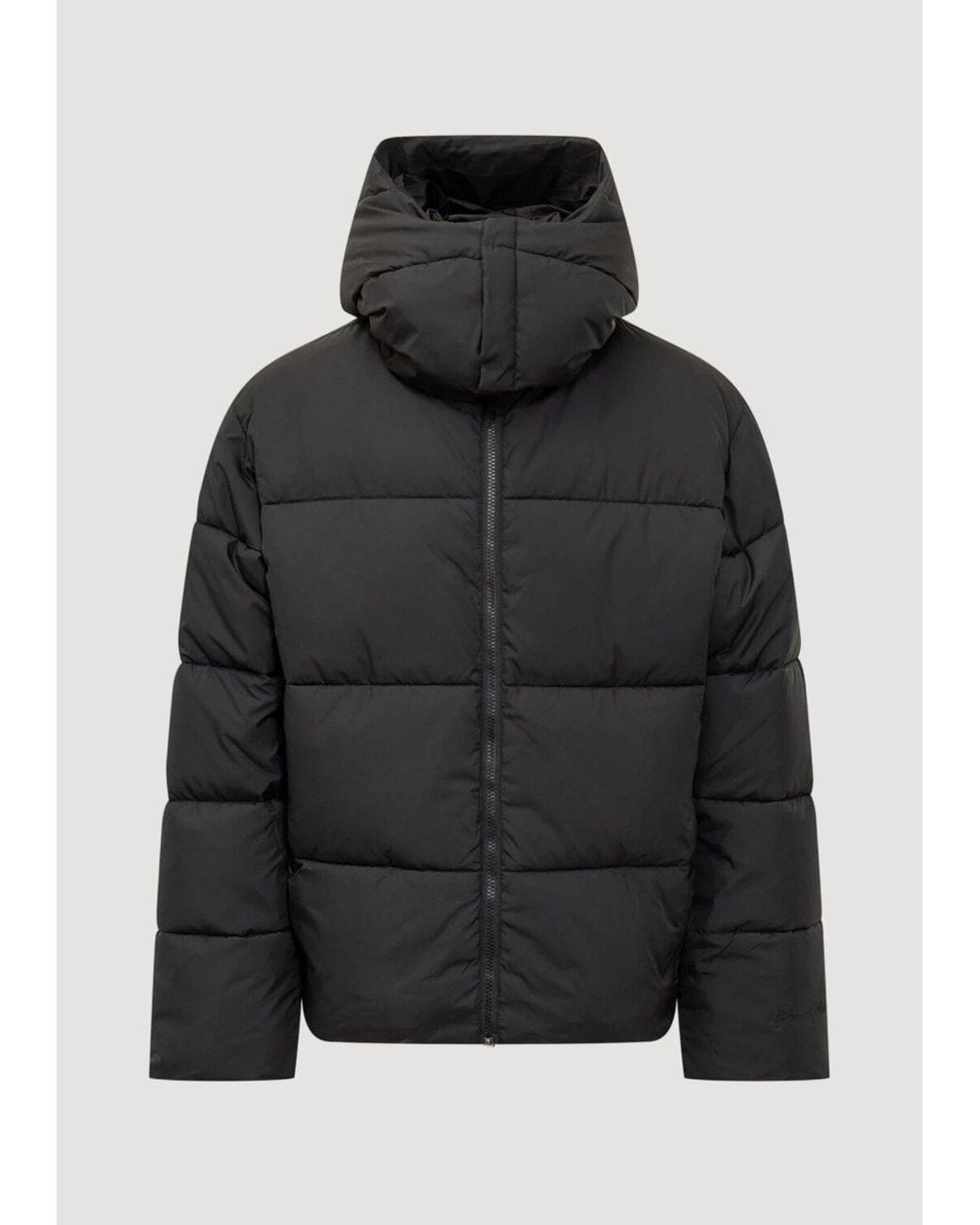 GARMENT WORKSHOP Black Nylon Puffer Jacket for men